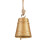 Metal Christmas Bell Rustic Brass Gold 4.8 Inch 8