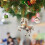 White Carousel Horse Ornament Acrylic 3.1 Inch 5