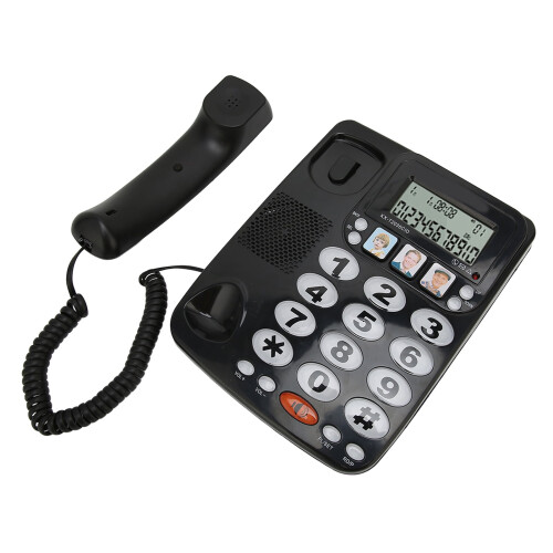 Caller ID Corded Phone Adjustable Ringtone 16 Memory 2