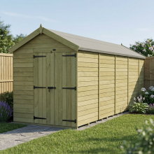 6 x 18 Apex Shed Tanalised (Double Door, No Windows)
