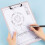 Plastic Clipboard with Low-Profile Metal Clip A5 Pink 5