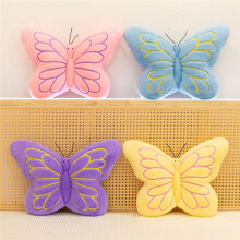 Butterfly Pillow Decorative Butterfly Shaped Throw Pillow Soft Plush Cushion Decor for Bedroom Living Room Sofa Couch Yellow