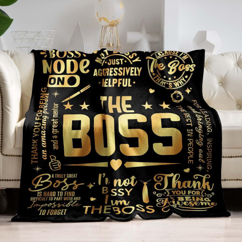 Κουβέρτα Boss Day για Εκείνον50x60 ίντσες Αστεία, Δροσερό 2