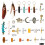 Crushed Stone Crystal Feathers Hair Accessories 150 pcs 4