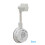 Plastic 360 Shower Head Holder Adjustable Wall-Mounted 2