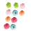 MUSEYA Resin Rose Fridge Magnets 10 Pieces 4