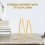 Gold-Plated Metal Square Wire Easel Stand 6 inch 3-Pack 2