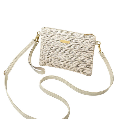 Γυναικεία Ψάθινη Τσάντα Clutch σε Μποέμ Στυλ, 1 Τεμάχιο 1