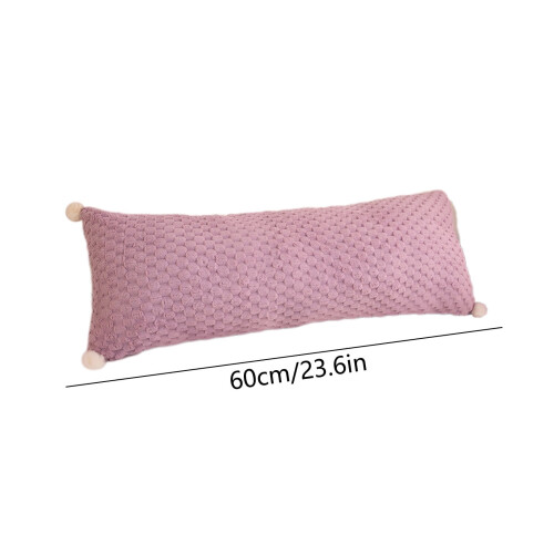 Soft Velvet Long Pillow for Side Sleeping, 1 Piece 2