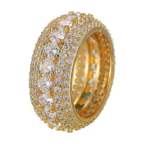 Moissanite Ring for Men S925 Sterling Silver Pave Setting 1