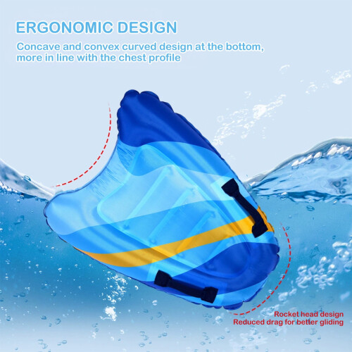 Inflatable Surfboard Lightweight Bodyboard PVC 1pc 2