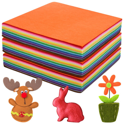 Felt Sheets 11.8x11.8 Inch 40 Colors 120 Pcs 1