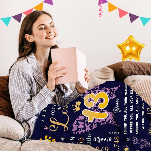 Couverture pour filles de 13 ans 60 x 50 pouces 1