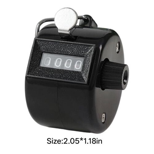 Dual Click Golf Tally Counter 4-Digit Black 1