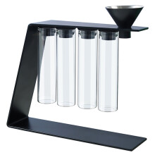 Tubes en Verre Magnétiques Pratiques pour le Rangement des Grains de Café - Présentoir - Accessoires pour Machine à Expresso