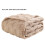 Queen Blanket Khaki 100x150cm Soft Thick Nap Blanket 2