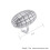 Women's Stainless Steel Oval Engraved Wedding Ring Silver 2