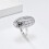Women's Stainless Steel Wedding Ring Silver Size 10 3