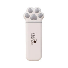 Cat Storage Box - Przenośny, Wielofunkcyjny Organizer z Trzema Kratkami na , Biżuterię i Małe Przedmioty, Szary