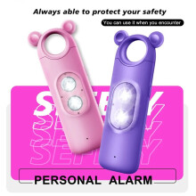 Alarme Personnelle 130 DB, Alarme de Sécurité Personnelle pour Femmes, Porte-Clés Personnel D'Autodéfense, Violet