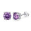 S925 Round Moissanite Stud Earrings 1 Pair 6