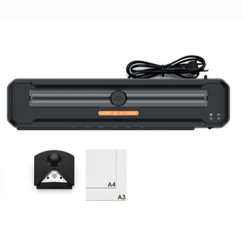 A3/A4 Plastic Sealing Machine Safe Constant Temperature Multi-Specification Photo Cold/Hot Laminator Machine EU Plug