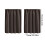 Brown Light-Blocking Short Curtains 36.22x29.92 in Rod 2
