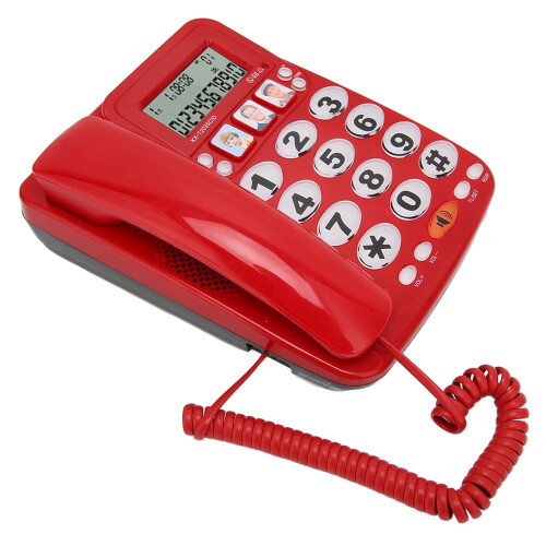 Caller ID Corded Phone Adjustable Ringtone 16 Memory 1