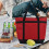 Sac isotherme rouge extra large étanche. 2
