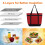 Sac isotherme rouge extra large étanche. 4