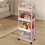 4-Tier Rolling Utility Cart Heavy Duty Metal Frame 5