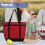 Sac isotherme rouge extra large étanche. 6