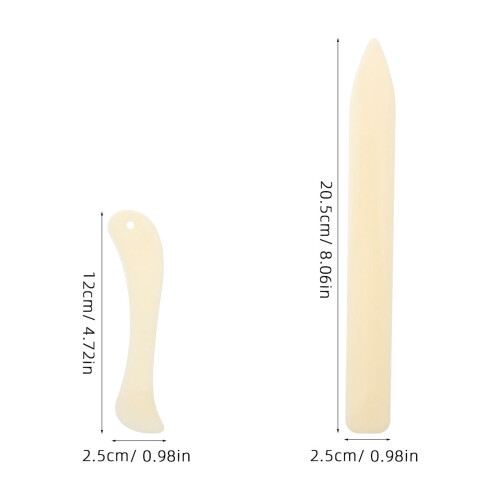 Masteelf Plastic Bone Folder for Paper Craft 2 pcs 1
