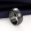 Men's Titanium Black Wedding Band Ring Smooth Unisex 4