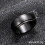 Men's Titanium Black Wedding Band Ring Smooth Unisex 5