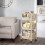 3-Tier Rolling Kitchen Cart Plastic Storage Trolley 3