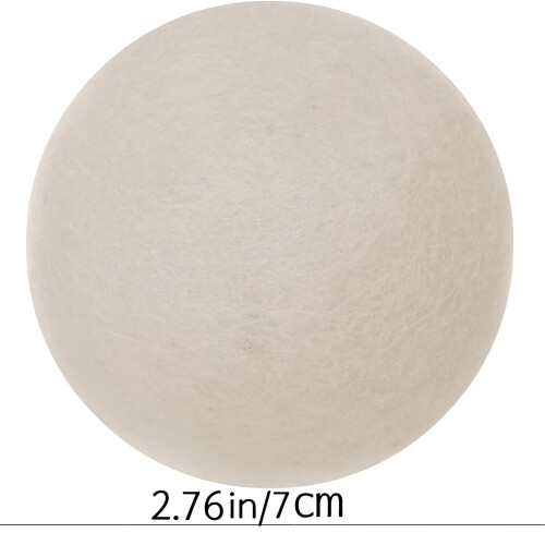 Torkbollar i naturlig ull, 6-pack 2