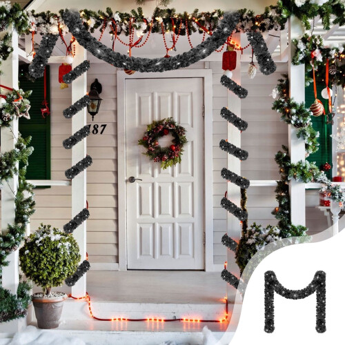 LED Rattan Christmas Wreath Warm White 6.56 ft 1