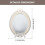 Vintage Pearl Makeup Mirror Gold Frame 1 Piece 4