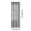 White sheer curtains with silver foil pattern light 3