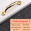 Zinc Alloy Door Pull Handle 78mm-110mm Gold 1/2/5 pcs 3