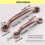 Zinc Alloy Door Pull Handle 1/2/5 pcs 78-110 mm Silver 4