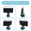 Luz de Trabalho, 7 Polegadas, Lanterna LED Sem Fio para , 18V 14V, Bateria de Íon-Lítio USB Dupla, Luzes Arquitetônicas para Acampamento 7