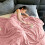 Fleece Throw Blanket Pink 59x78 Inches 2