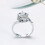 Moissanite Ring for Women 925 Sterling Silver Adjustable 5