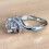 Moissanite Ring for Women 925 Sterling Silver Adjustable 2