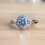 Moissanite Ring for Women 925 Sterling Silver Adjustable 3