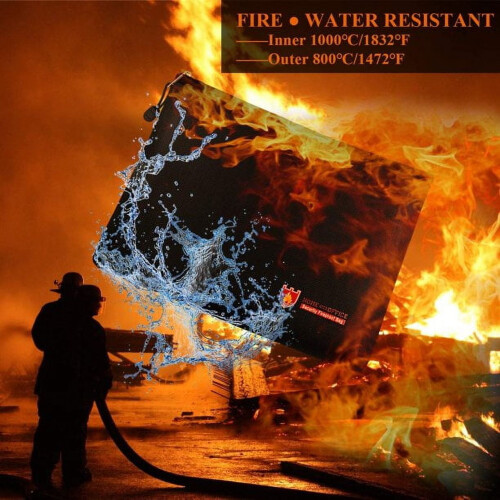 Fireproof Document Bag A4 Size 13.7x9.8 Inch Water Resistant 1