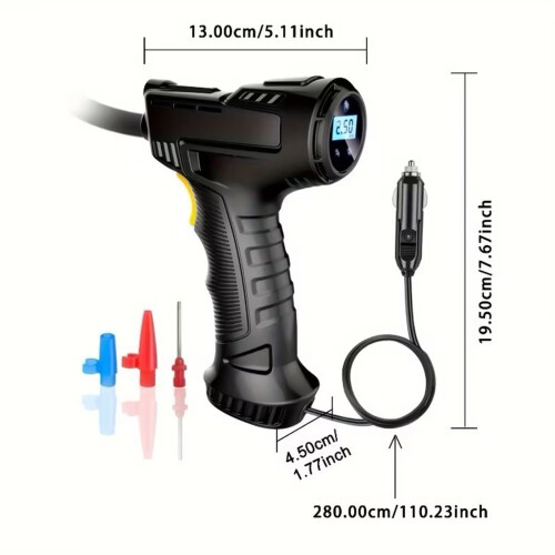 Portable Cordless Tire Inflator with Auto Shutoff LED Light 2