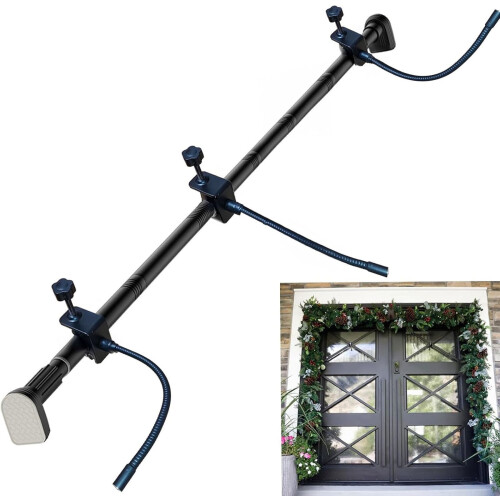 Guirlande de Noël robuste sans clous pour porte d'entrée 2